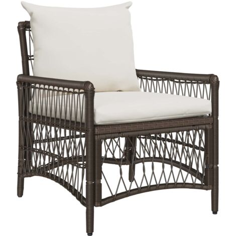 Silla de Jardín Marrón 60 x 70 x 78cm ratán sintético