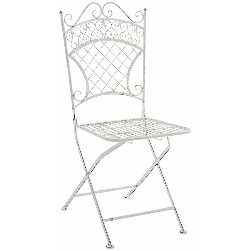 

CLP - Silla de Jardín Plegable Adelar Antiguo/Blanco