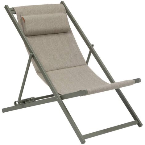 Silla de jardín plegable apilable Lunivia, verde laurel - Hespéride