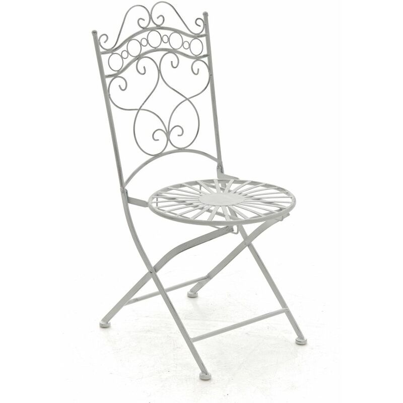 

CLP - Silla de Jardín Plegable Indra Antiguo/Blanco
