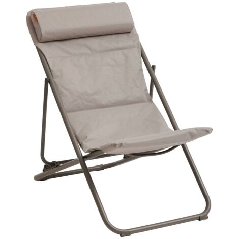 Silla de jardín plegable jubba avellana y praliné - Hespéride