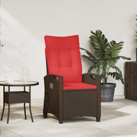 Silla de jardín reclinable 56 x 60 x 112 cm acero