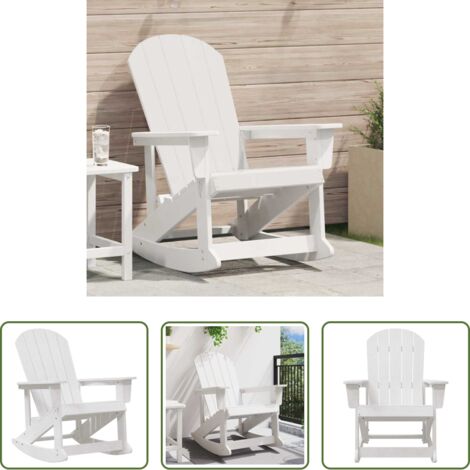 Silla de jardín -  Silla mecedora Adirondack 92 x 73,5 x 92 cm HDPE