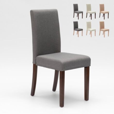 Silla de madera acolchada estilo henriksdal para cocina comedor COMFORT