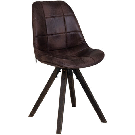 Silla de madera tapizada 48x44x84h cm