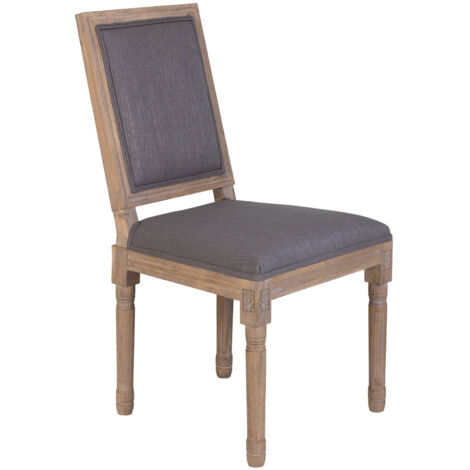 Silla de madera tapizada 50x46x95h cm