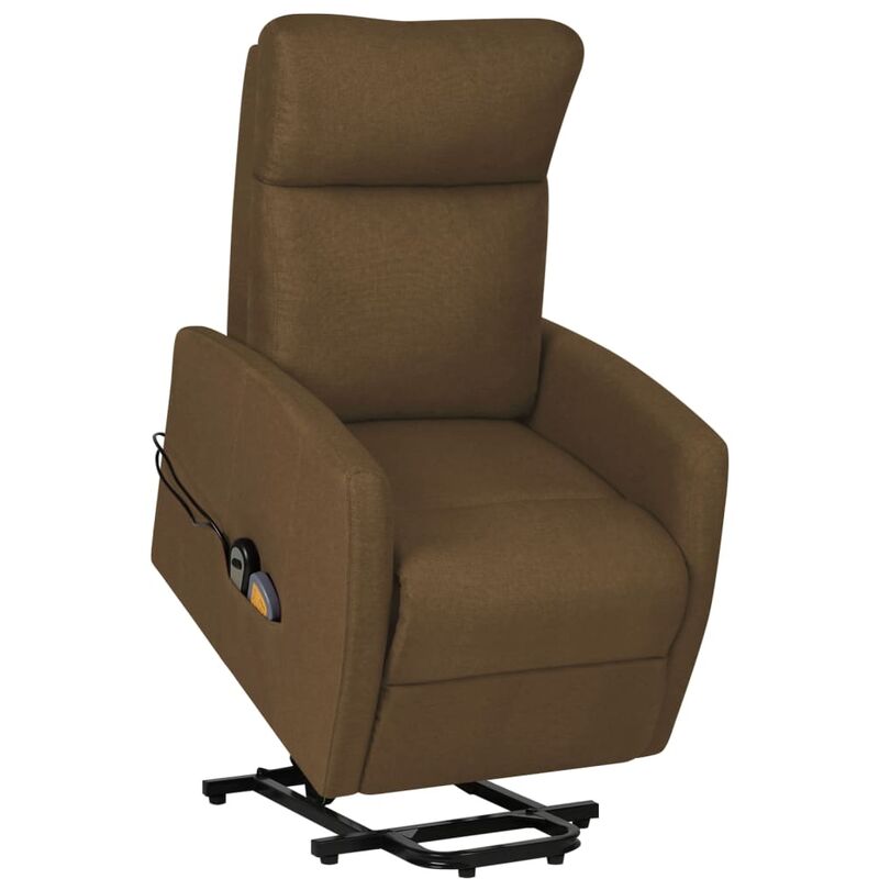 

Silla de masaje reclinable de pie de tela marrón