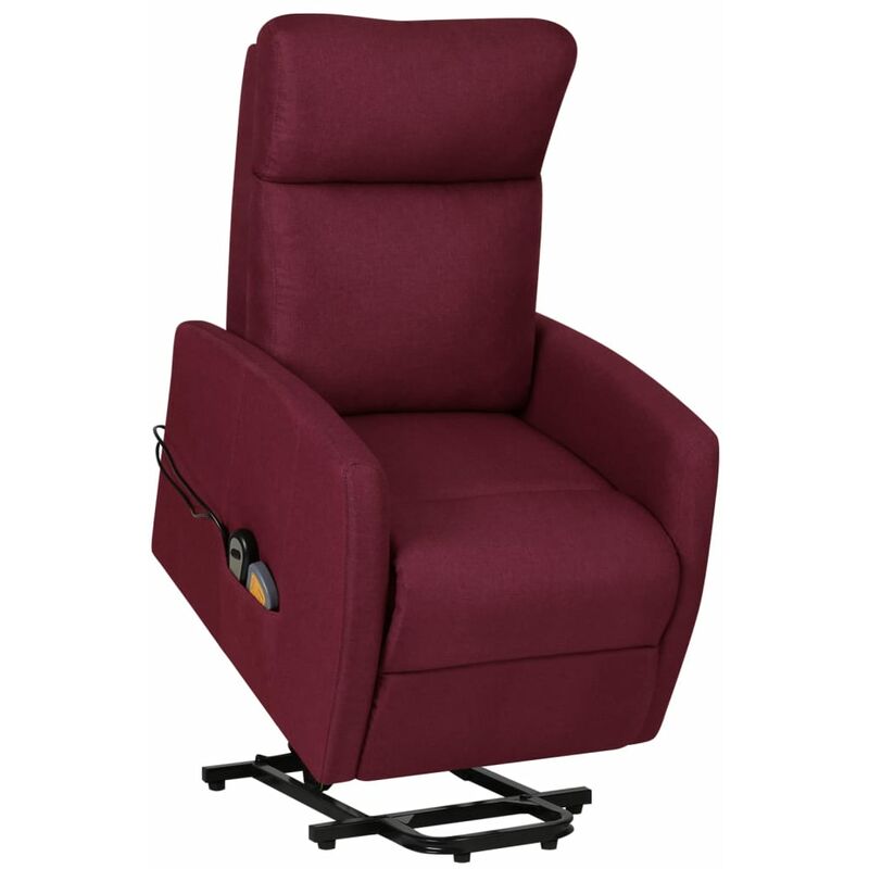 

Silla de masaje reclinable de pie de tela morado
