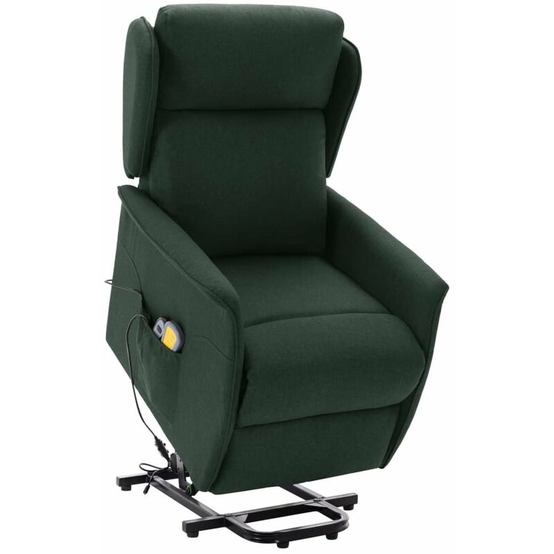 

Happyshopping - Silla de masaje reclinable de pie de tela verde