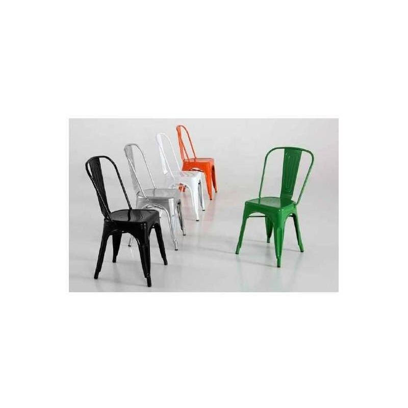 

Silla de metal en acabados en varios colores 86 cm(alto)44 cm(ancho)47 cm(largo) Color VERDE