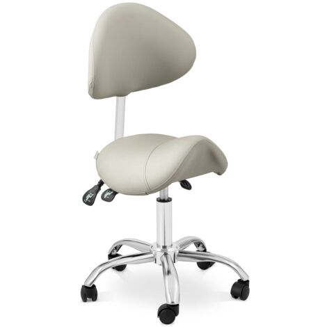 Silla de montar para caballo, asiento y respaldo regulables en altura, gris plateado 140007869