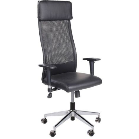 Silla de oficina Airflow Negro 65cm (ancho) x 120a128cm (alto)