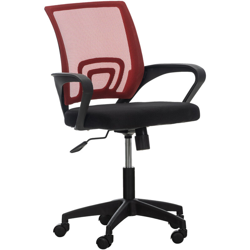 

Silla de oficina Auburn con funda de malla Rojo