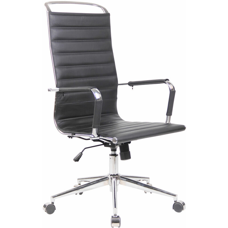 

Silla De Oficina Barnes Negro Cuero auténtico