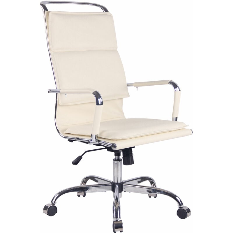 

CLP - Silla De Oficina Bedford Crema Cuero sintético