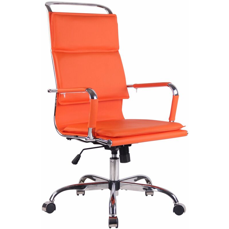 

CLP - Silla De Oficina Bedford Naranja Cuero sintético