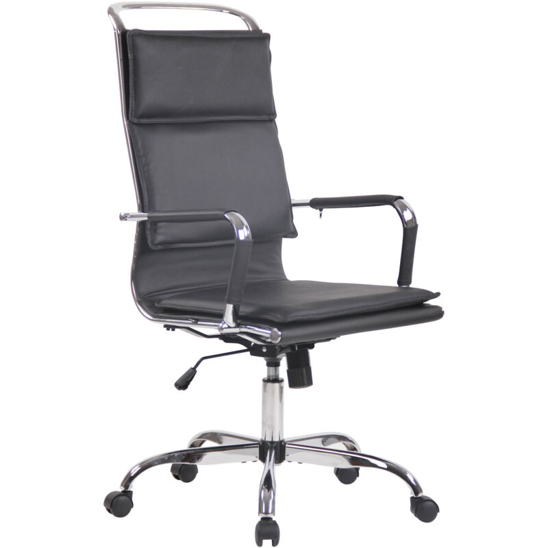 

Silla De Oficina Bedford Negro Cuero auténtico