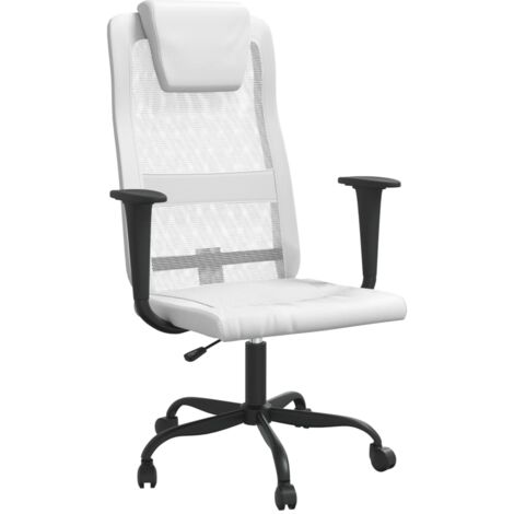 Silla de oficina blanca de altura regulable silla de ordenador/estudio 020024064