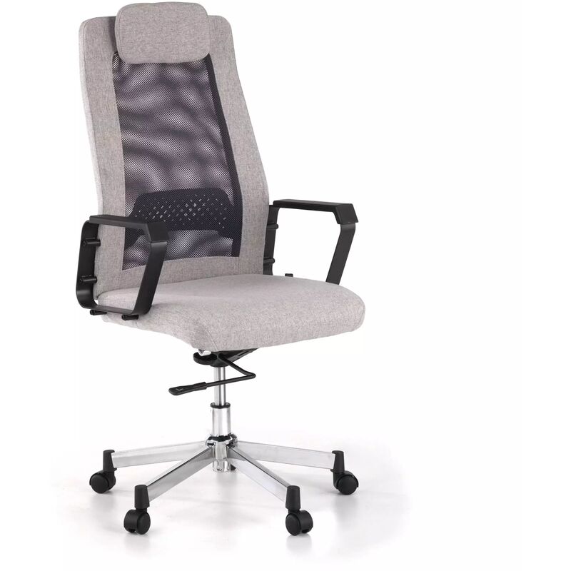 

Silla de oficina Boxer,reposacabezas, soporte lumbar gris - gris