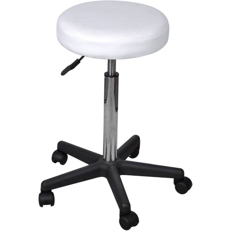 

vidaXL Taburete de Oficina Blanco - Blanco