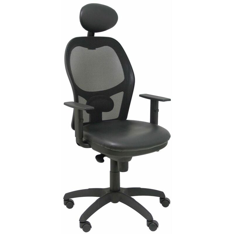 

Silla de Oficina con Cabecero Jorquera similpiel P&C SNSPNEC Negro