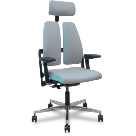 Silla de Oficina con Cabecero Nowy Styl Xilium Duo traslak X-move Gris