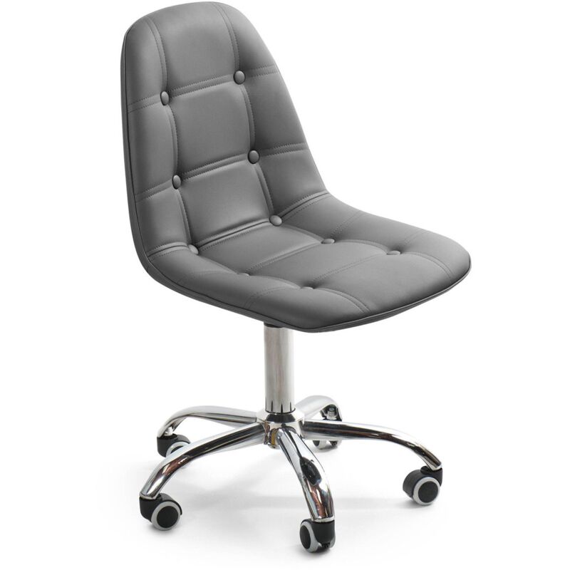 

Silla De Oficina Con Ruedas Of Gris Ancho: 45 X Largo: 52 X Alto: 82,5 - 94