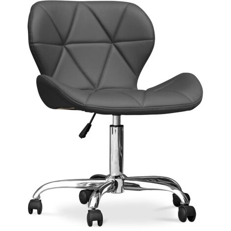 Silla de Oficina con Ruedas - Silla de Escritorio Giratoria - Tapizada en Polipiel - Wito