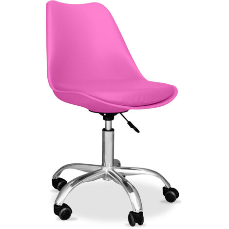 Silla de Oficina con Ruedas - Silla de Escritorio Giratoria  - Tulip