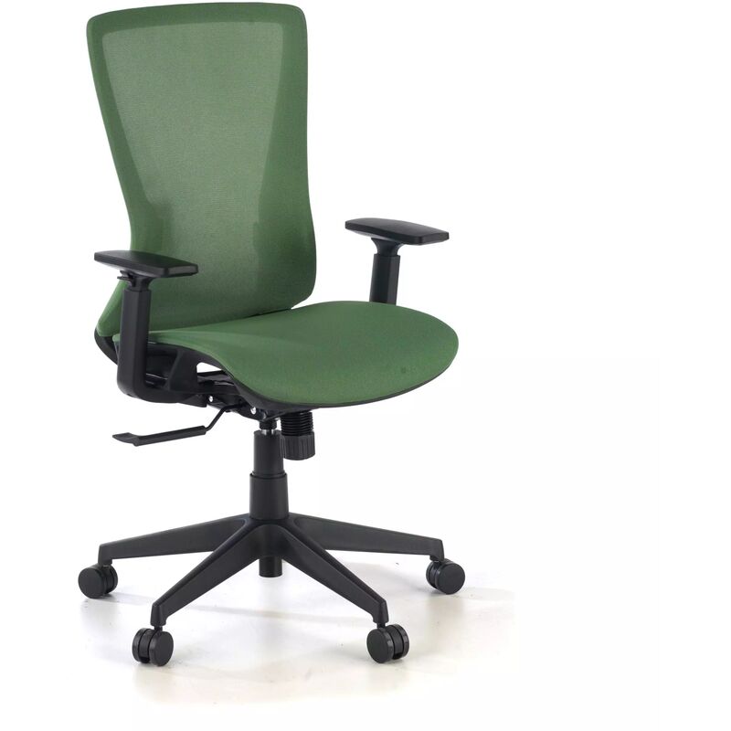 

Silla de oficina Davos, ergonómica y brazos ajustables verde - verde