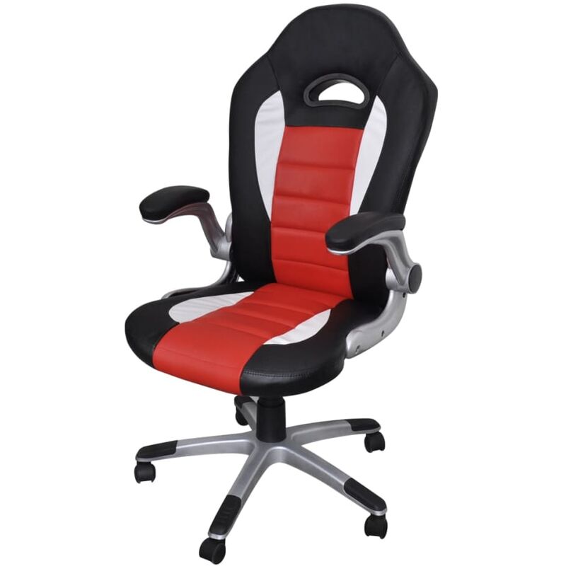 

Silla De Oficina De Cuero Diseño Moderno Rojo