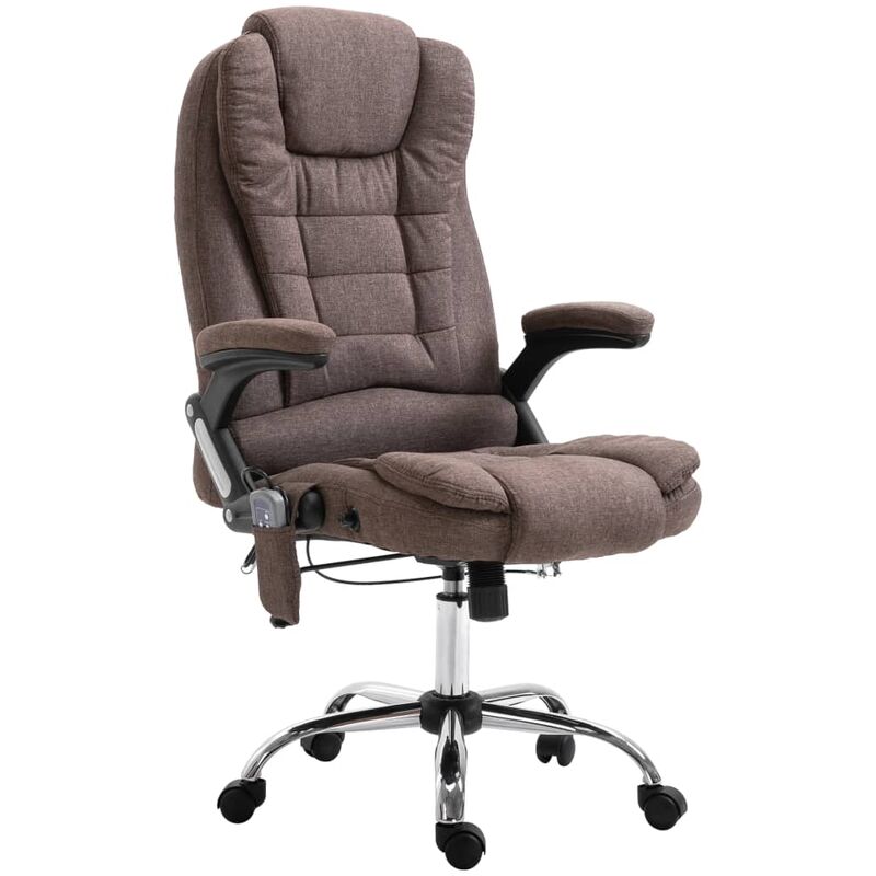 

Silla de oficina de masaje de poliéster marrón