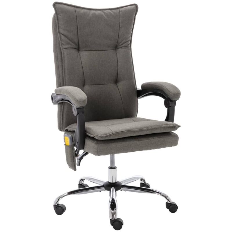

Silla de oficina de masaje de tela gris
