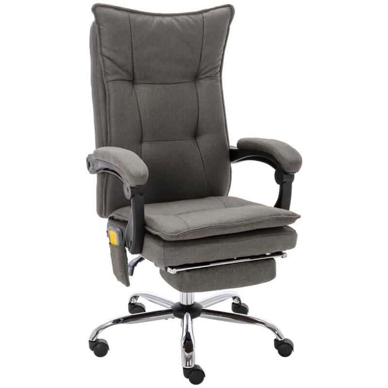 

Silla de oficina de masaje de tela gris