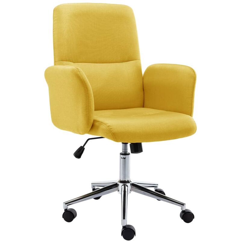 

Silla de oficina de tela amarilla