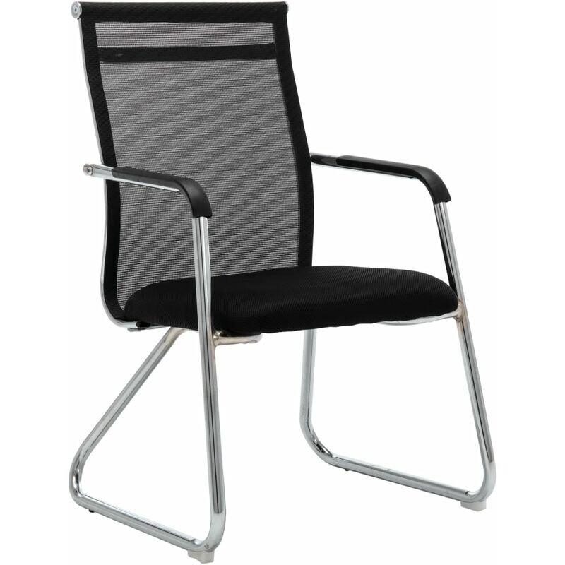

Silla de oficina de tela de malla negra