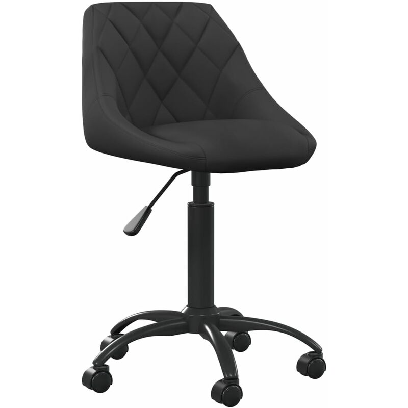 

Silla de oficina de terciopelo negro