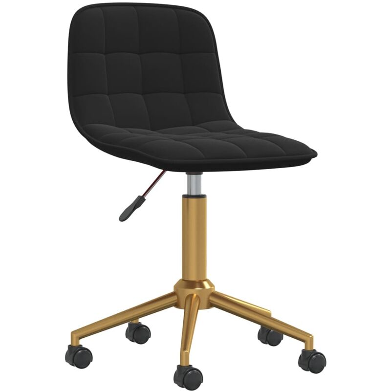 

Silla de oficina de terciopelo negro