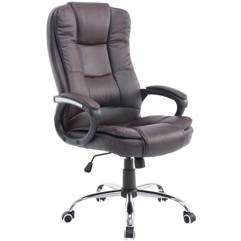 

CLP - Silla de Oficina Enno en Cuero PU Marrón oscuro
