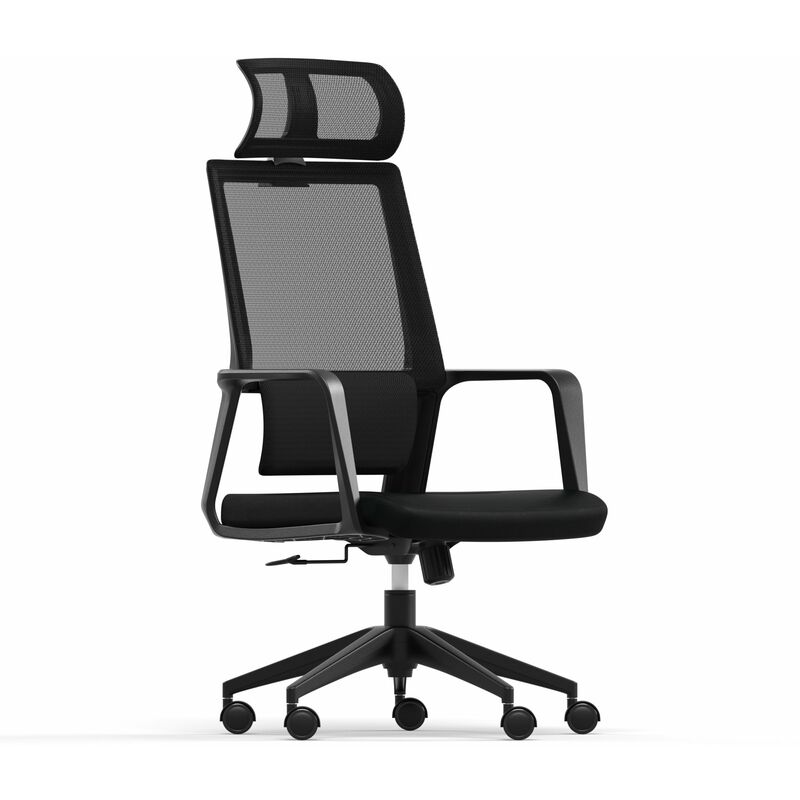

Silla de Oficina Ergonomica con Reposacabezas Ajustable y Soporte Lumbar