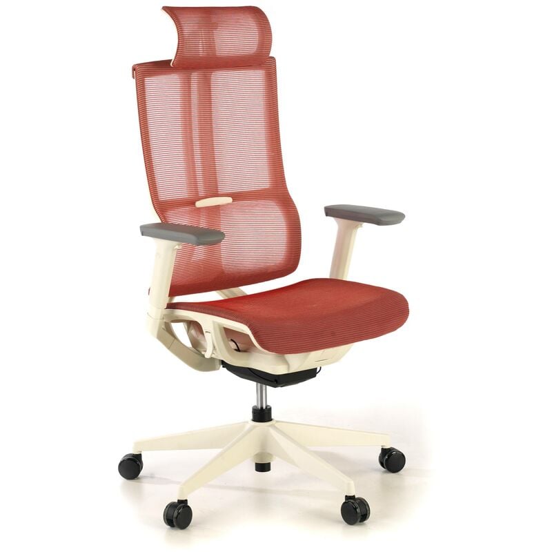 

Silla de oficina ergonómica Ghost white red roja - rojo