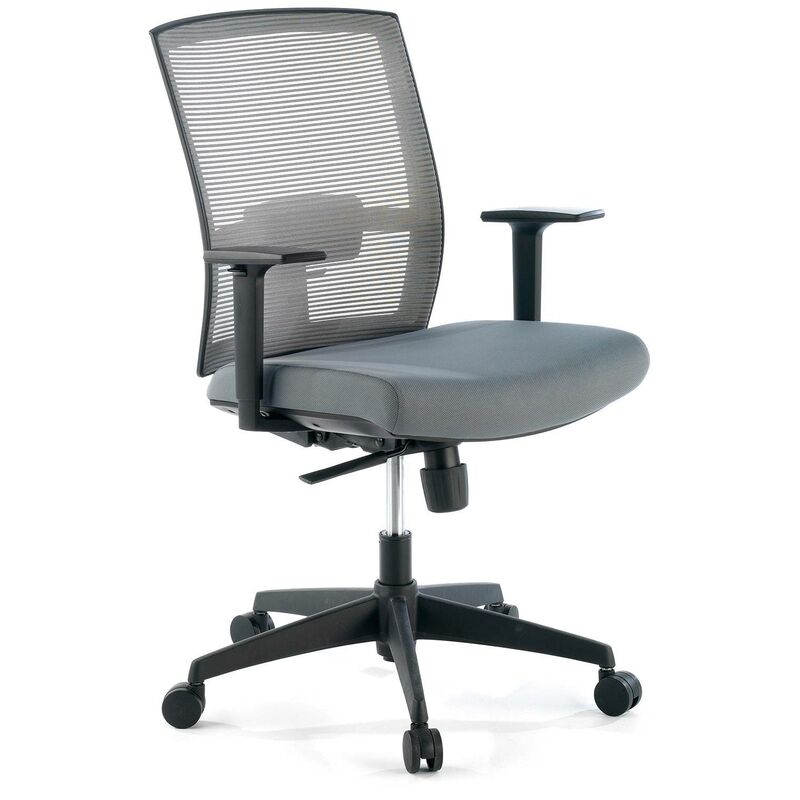 

Silla de oficina ergonómica Kendo, mecanismo sincro, gris