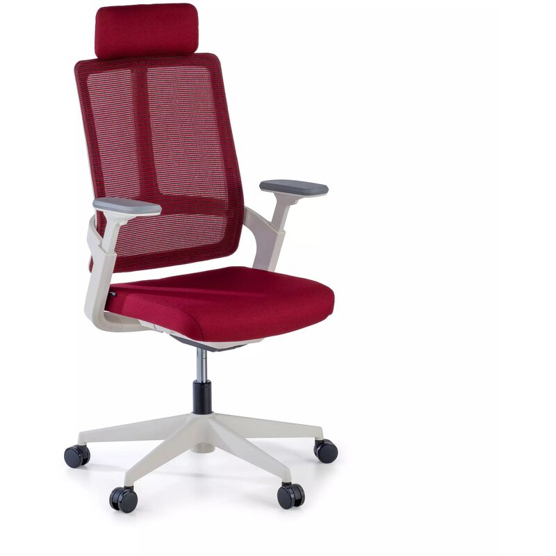 

Ofichairs - Silla de oficina ergonómica Typhoon white red rojo - rojo