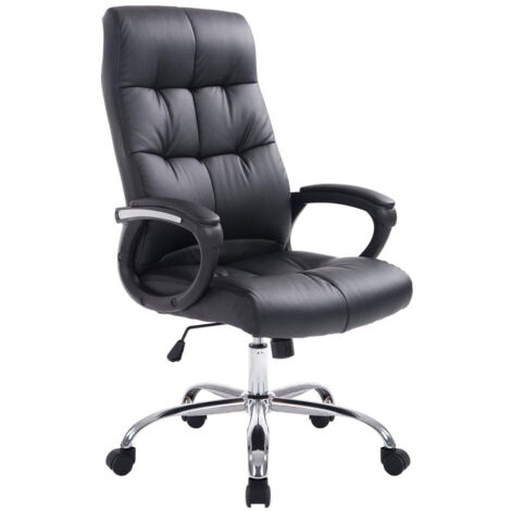Silla de oficina ergonómica regulable en altura color negro BUR10048