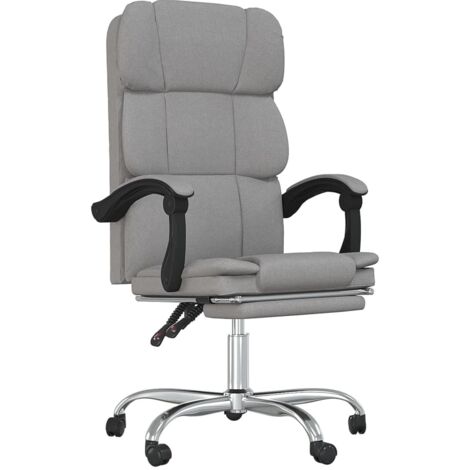 Silla de oficina/estudio/ordenador/estudio giratoria y reclinable tela gris claro 020024234
