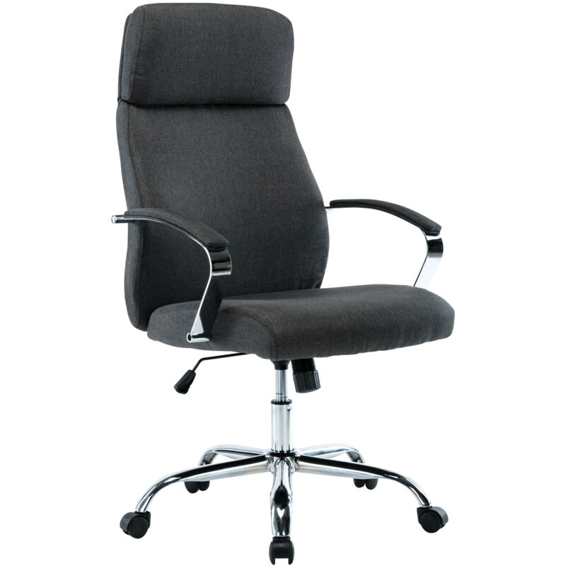 

CLP - Silla De Oficina Faro XL En Simil Cuero o Tela Gris oscuro Tela