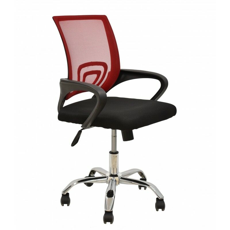 

Silla de Oficina Fiss tejido Rojo - Negro
