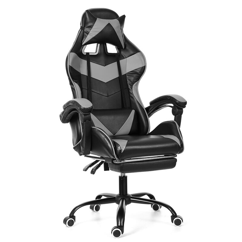 

Silla de oficina Gaming Silla Gaming sin reposapiés Gris LAVENTE