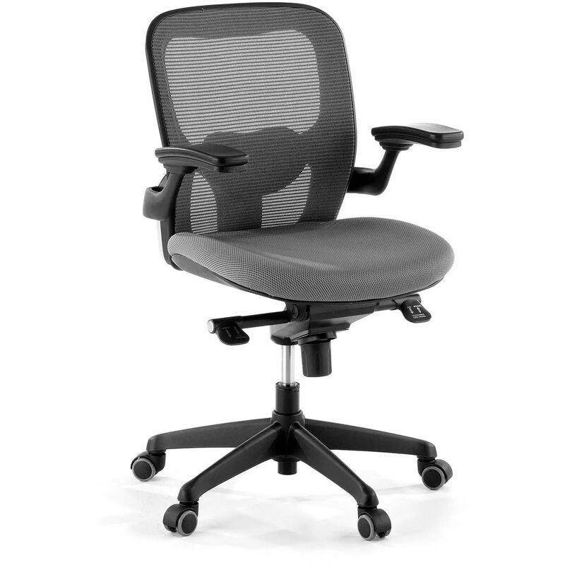 

Silla de oficina Gioconda, mecanismo relax espuma inyectada gris - gris