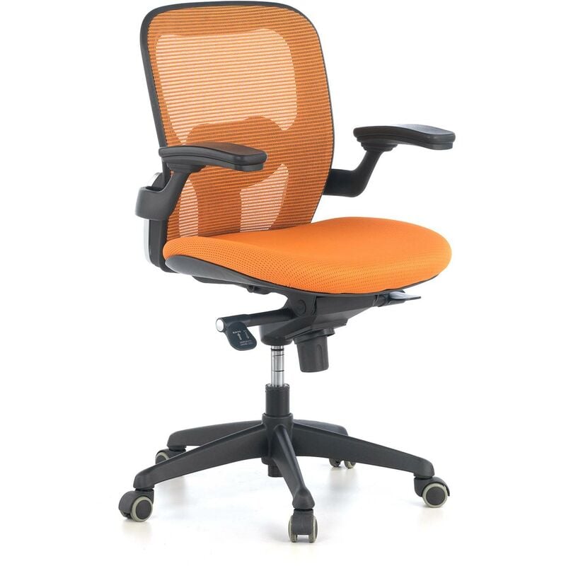 

Silla de oficina Gioconda, mecanismo relax espuma inyectada rojo - naranja